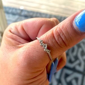 CZ Sterling Silver Stack ring